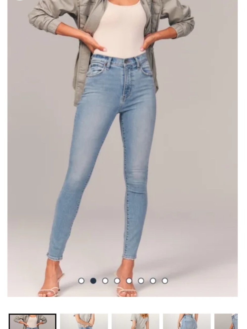Abercrombie & Fitch Light Blue Skinny Jeans